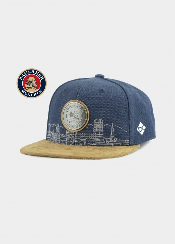 Cap "Paulaner" - dunkelblau (Snapback)